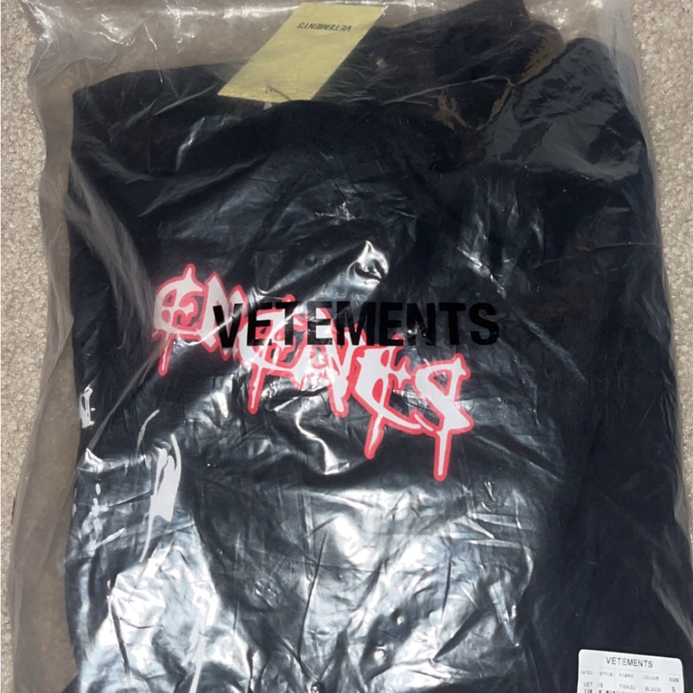 Vetements “grim reaper” hoodie- SIZE SMALL fits oversized. Brand new with tag